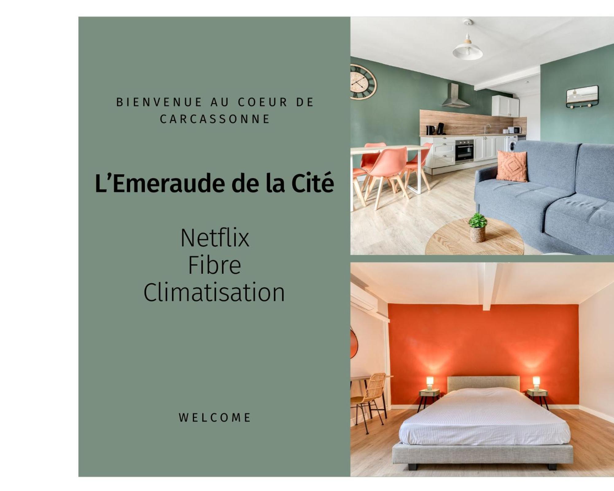 L'Emeraude De La Cite - Netflix - Fibre - Proche Cite - Clim カルカソンヌ エクステリア 写真